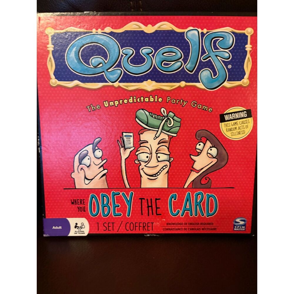 Quelf Spin Master 2011 Unpredictable Party Game Complete 440 Cards
